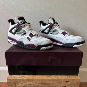 Nike Air Jordan 4 Retro x Paris Saint-Germain Bordeaux PSG size 11 Original Box